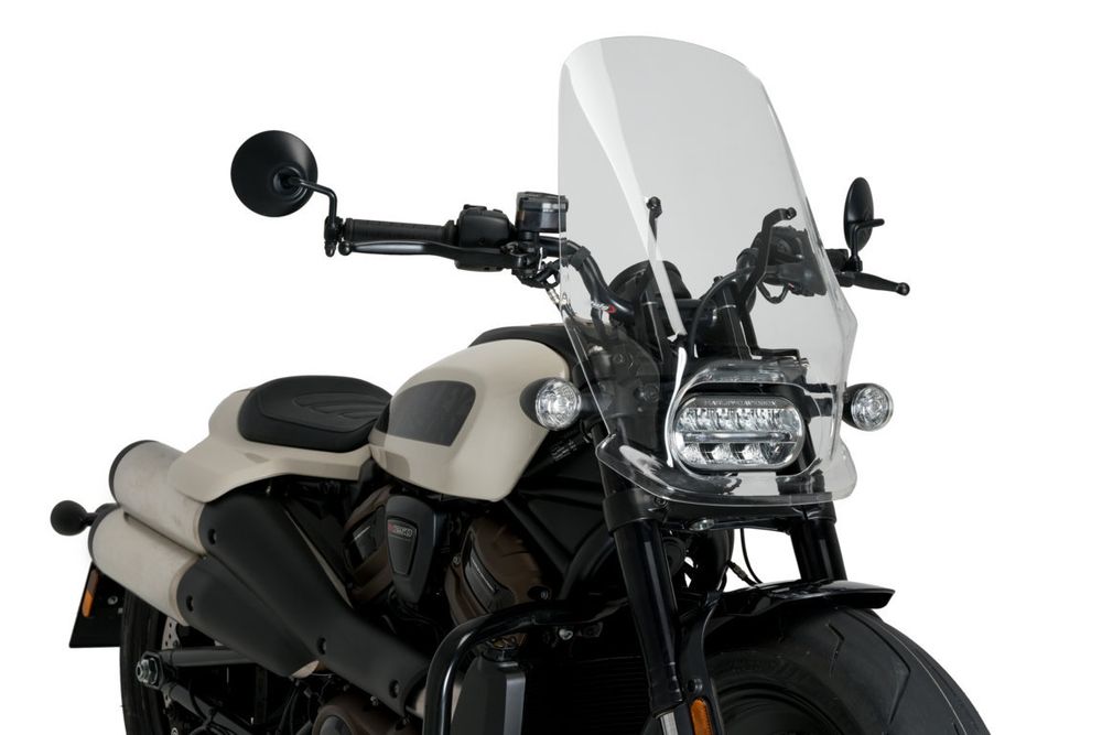 PUIG 21322W New Generation Touring passend fuer HARLEY DAVIDSON SPORTSTER S RH1250S Transparent