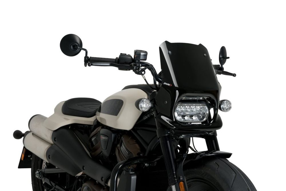 PUIG 21321N New Generation Sport passend fuer HARLEY DAVIDSON SPORTSTER S RH1250S Schwarz