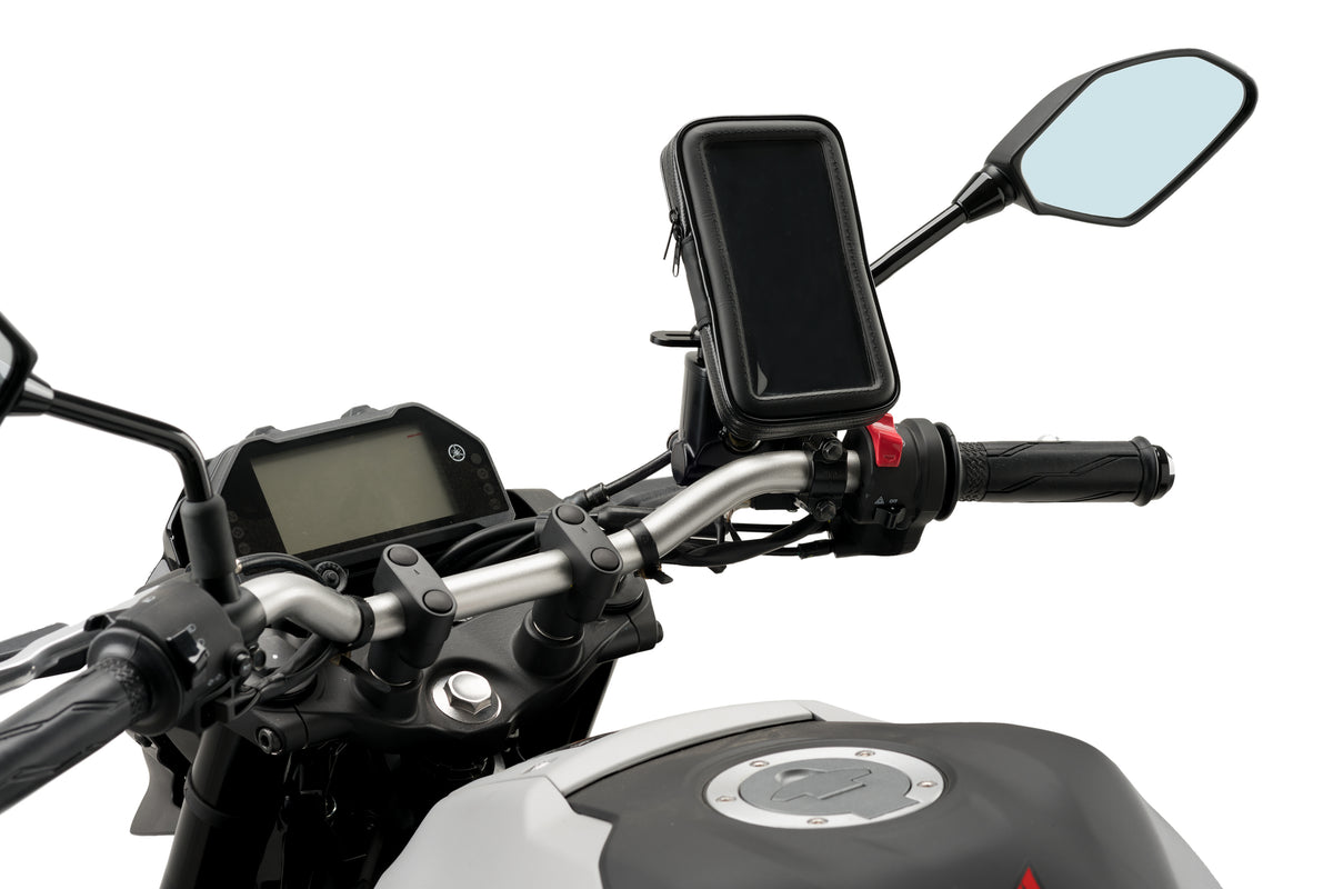 PUIG 3530N Halterunge für Handys und Schutzhülle passend fuer GILERA RUNNER Schwarz