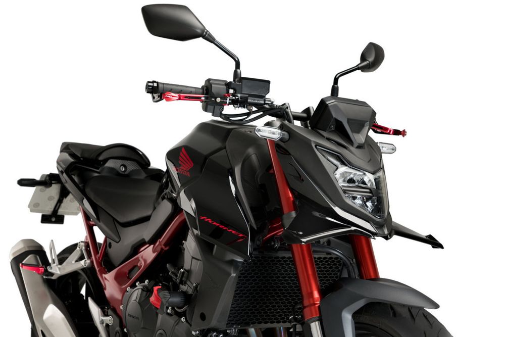 PUIG 21519N Naked Front Spoiler passend fuer HONDA CB750 HORNET Schwarz