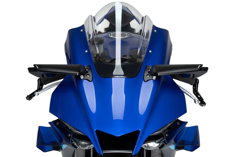 PUIG 22252N Rückspiegel Aileron passend fuer YAMAHA YZF-R1M Schwarz