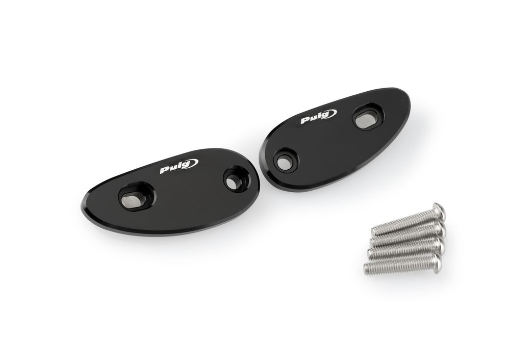 PUIG 3843N Rückspiegel Kappen passend fuer HONDA CBR1000RR FIREBLADE SP Schwarz
