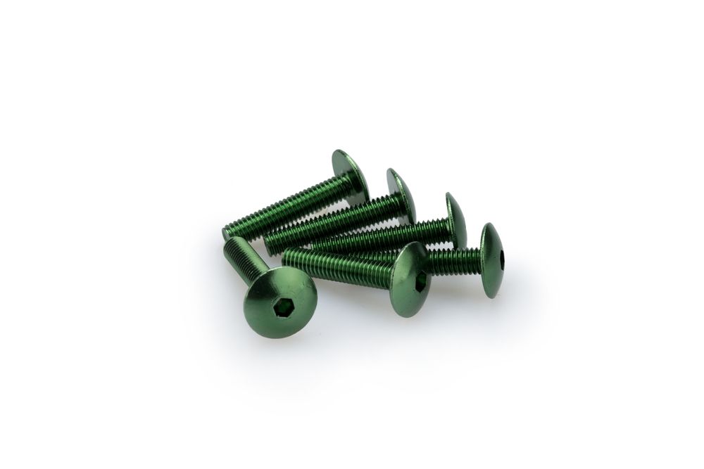 PUIG 3995V Muttern aus Anodisierten Aluminium passend fuer UNIVERSAL UNIVERSAL Grün