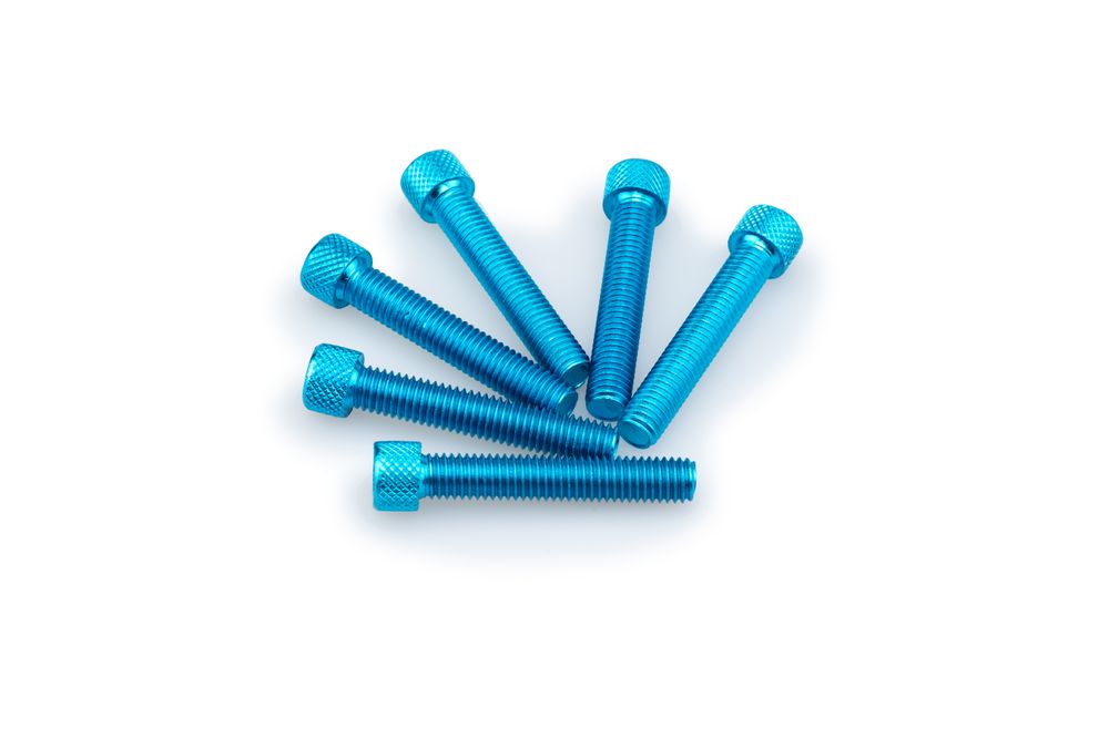 PUIG 0516A Muttern aus Anodisierten Aluminium passend fuer UNIVERSAL UNIVERSAL Blau