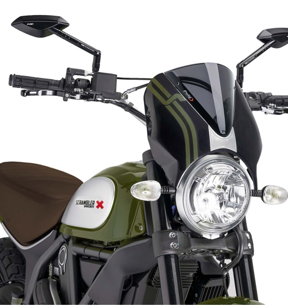 PUIG 7652F Retrovision passend fuer DUCATI SCRAMBLER ICON Stark getönt