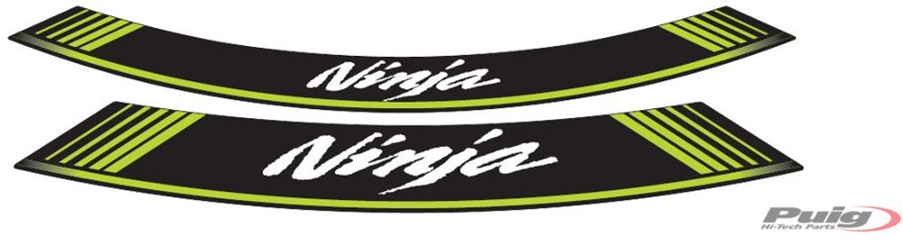 PUIG 5528V Rim Strips Specials passend fuer KAWASAKI NINJA 250R Grün