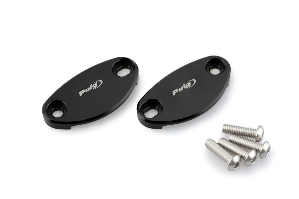 PUIG 3847N Rückspiegel Kappen passend fuer KAWASAKI ZX-10R Schwarz