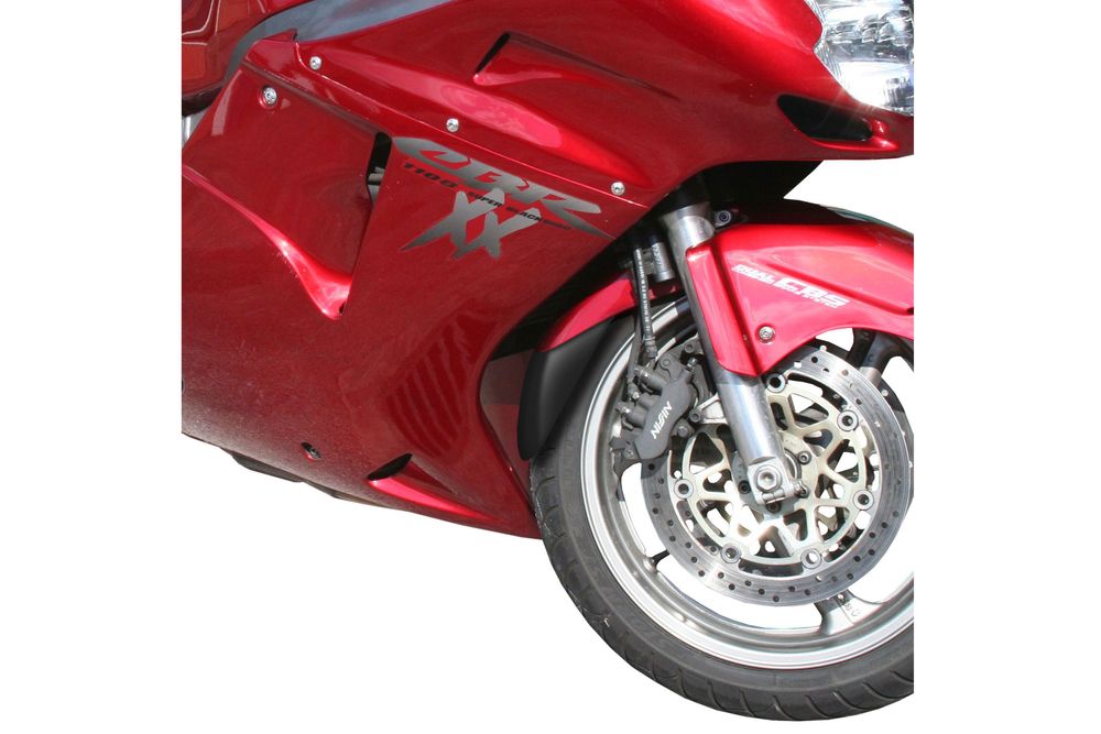 PUIG 6432N Verlängerung des vorderen Schutzblechs passend fuer HONDA CBR1100XX BLACKBIRD Schwarz