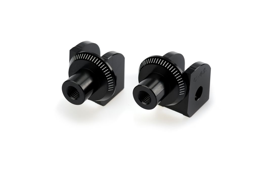 PUIG 8877N Vintage Fußrasten passend fuer BMW R NINET SCRAMBLER Schwarz