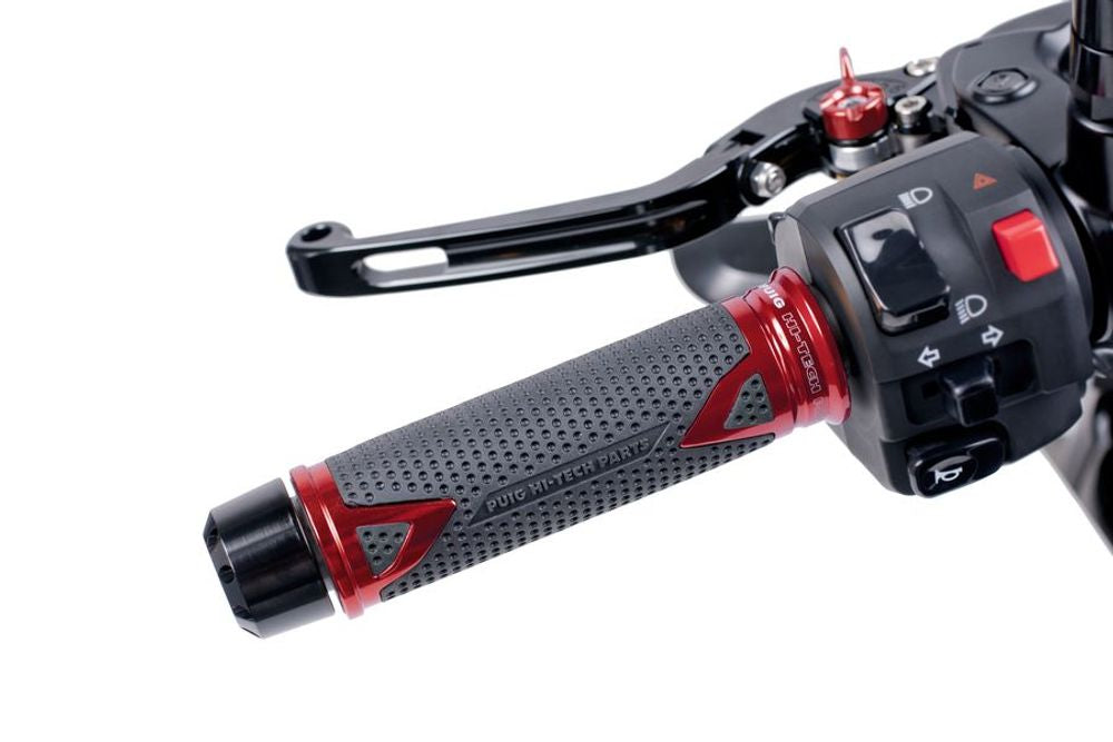 PUIG 8191R Radikal Griffe passend fuer KAWASAKI KLE500 Rot