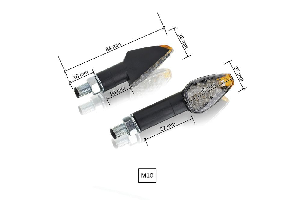 PUIG 4491N Peak Blinkerset passend fuer DUCATI PANIGALE V2 Schwarz