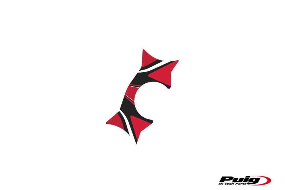 PUIG 6943R Radikal Yoke Protector passend fuer KAWASAKI ZZR1400 Rot