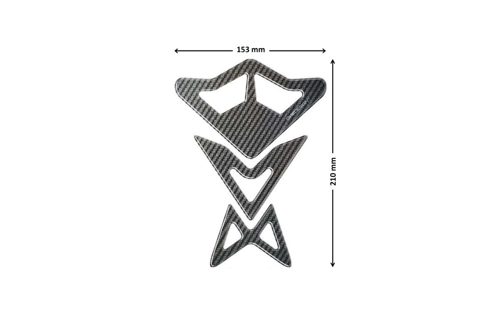 PUIG 4512C Sun Tankprotektor passend fuer HONDA NT650V DEAUVILLE Carbon look