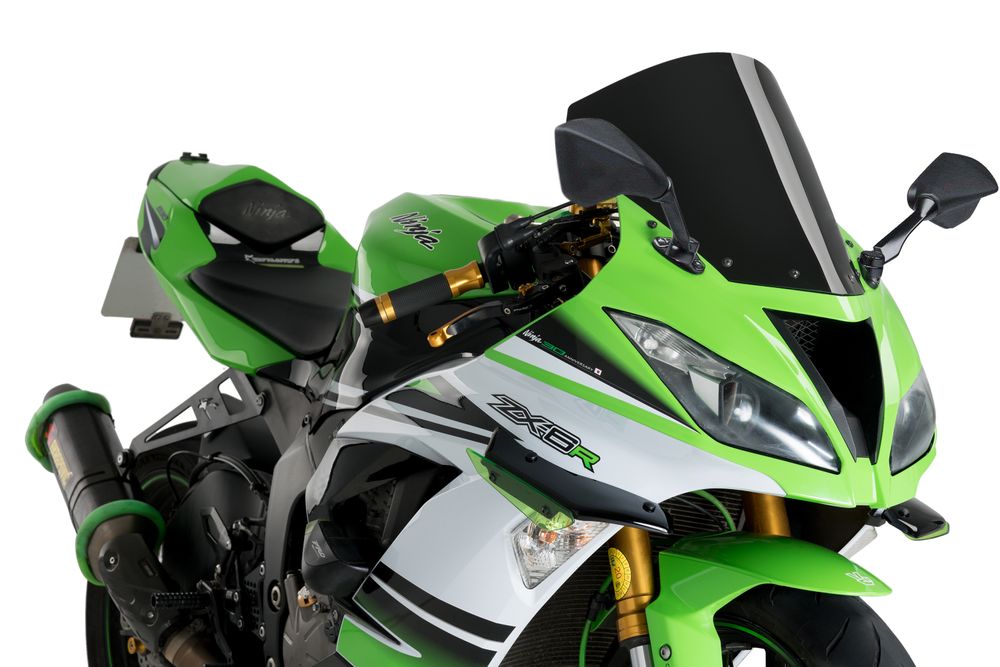 PUIG 3629N R-Racer Scheibe passend fuer KAWASAKI ZX-6R 636 NINJA Schwarz
