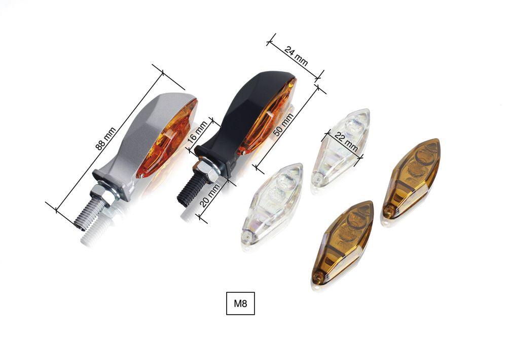 PUIG 4871N Masa Blinkerset passend fuer DUCATI PANIGALE V2 Schwarz