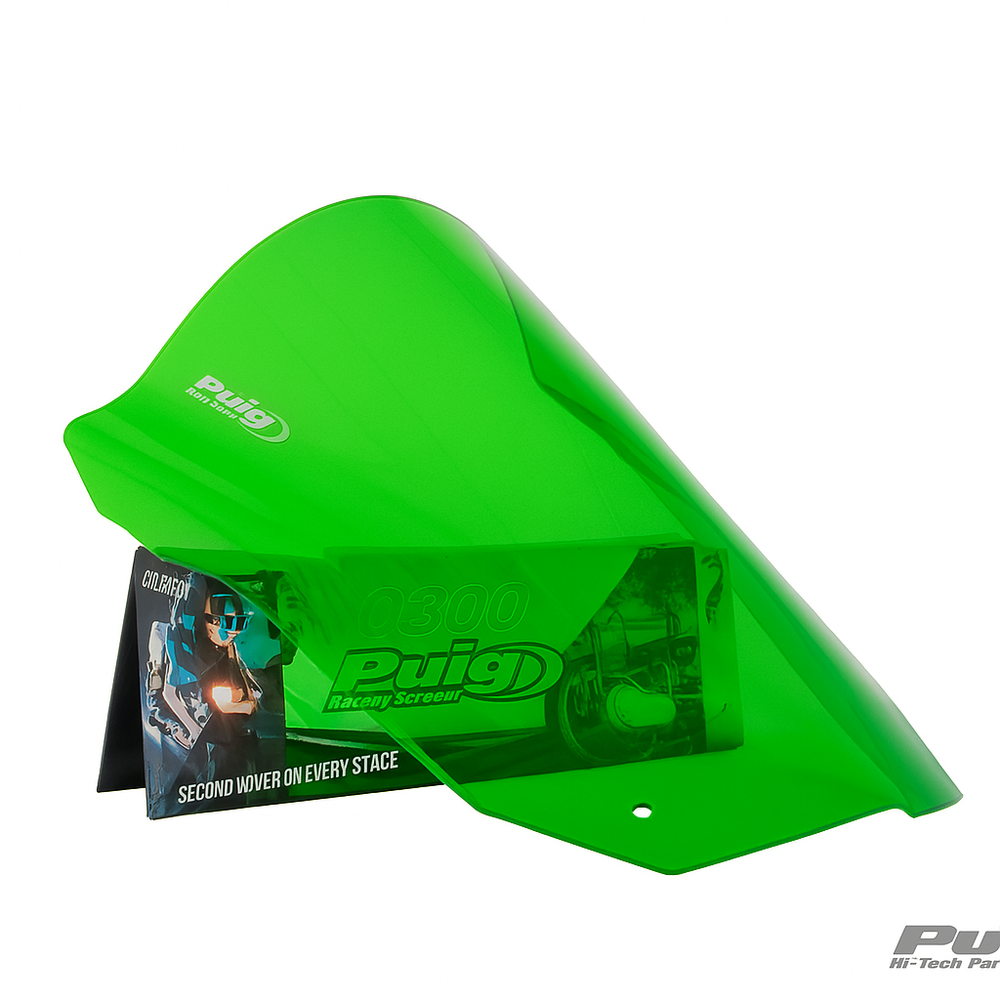 PUIG 4931V Tourenscheibe passend fuer KAWASAKI ER-6F Grün