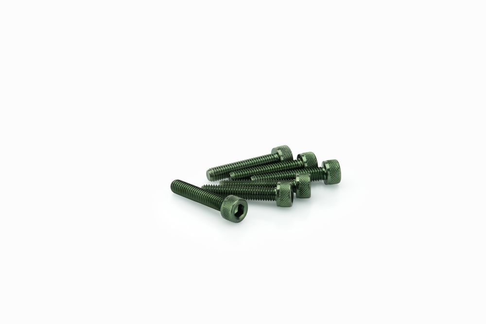 PUIG 0185V Muttern aus Anodisierten Aluminium passend fuer UNIVERSAL UNIVERSAL Grün