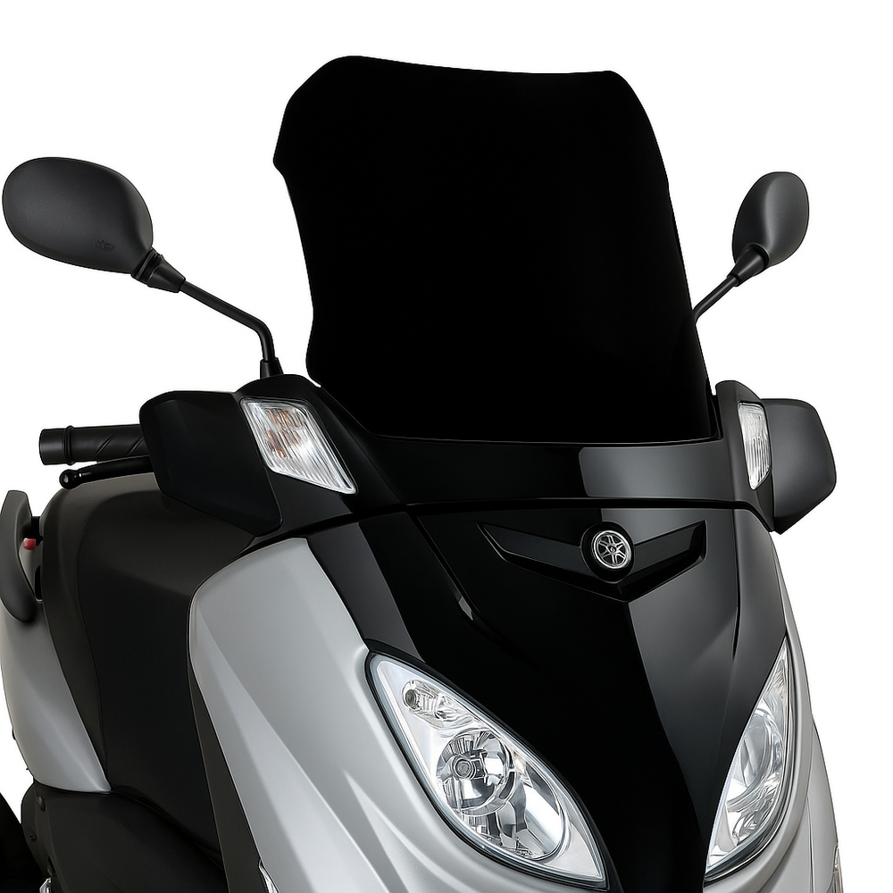 PUIG 5015N Windschutzscheibe V-Tech Line Touring passend fuer YAMAHA X-MAX 125 Schwarz