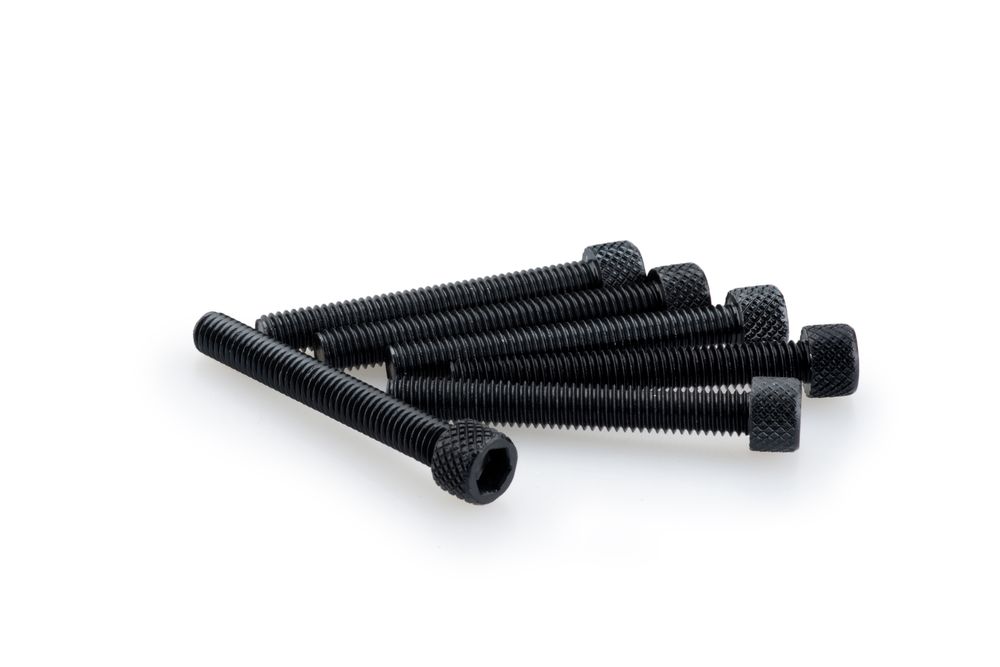 PUIG 0370N Muttern aus Anodisierten Aluminium passend fuer UNIVERSAL UNIVERSAL Schwarz