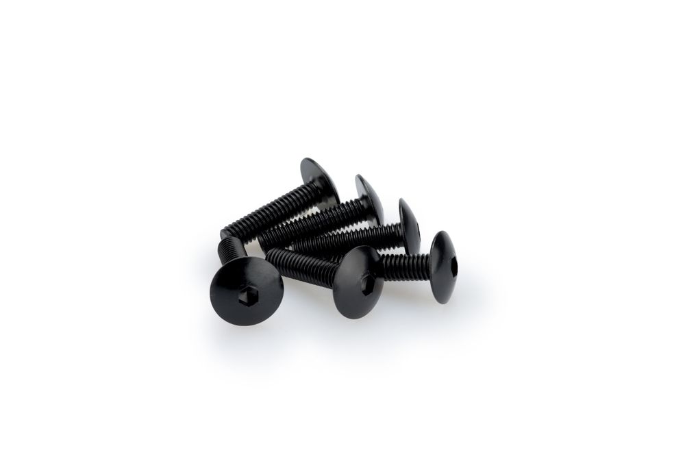 PUIG 0689N Muttern aus Anodisierten Aluminium passend fuer UNIVERSAL UNIVERSAL Schwarz