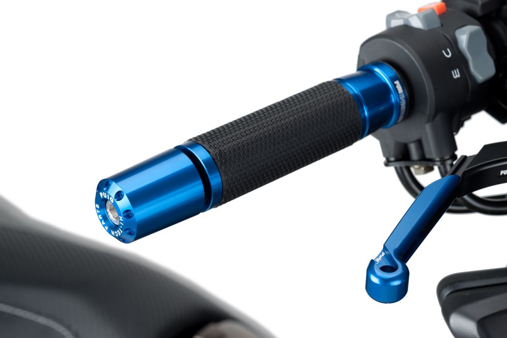 PUIG 9537A Lenkerenden Lang passend fuer KYMCO AK550 Blau