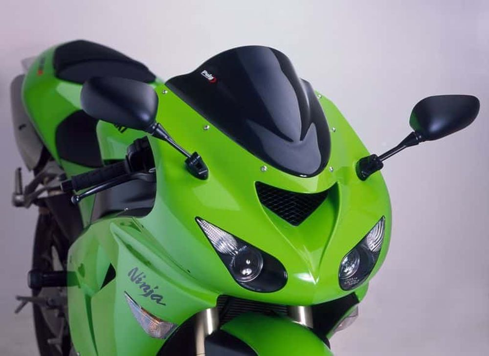 PUIG 4053N Z-Racing Scheibe passend fuer KAWASAKI ZX-6R NINJA Schwarz