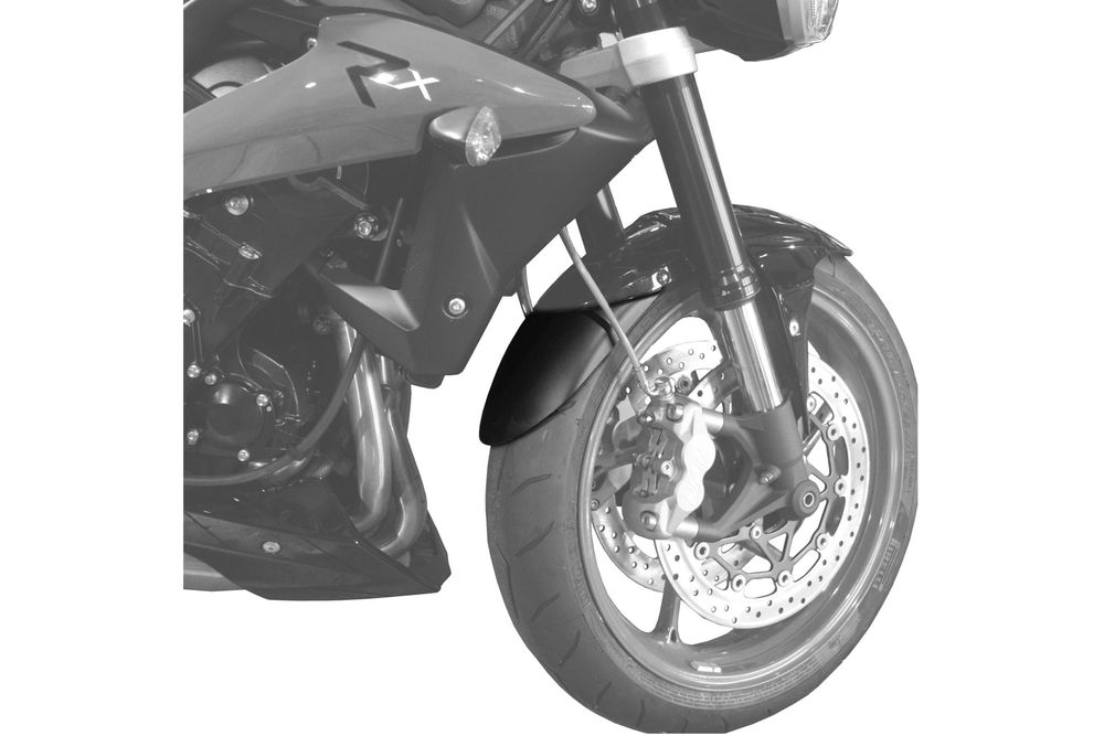 PUIG 6424N Verlängerung des vorderen Schutzblechs passend fuer TRIUMPH SPEED TRIPLE 1050 Schwarz
