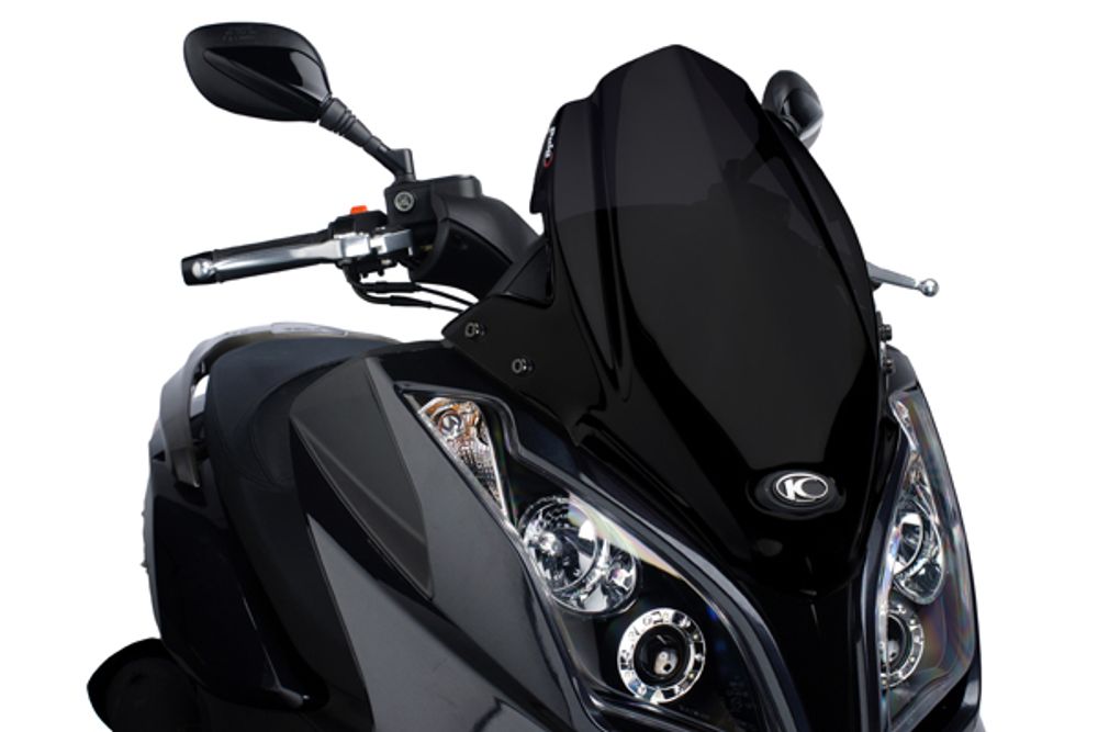 PUIG 5522N Windschutzscheibe V-Tech Line Sport passend fuer KYMCO X-TOWN 300 Schwarz