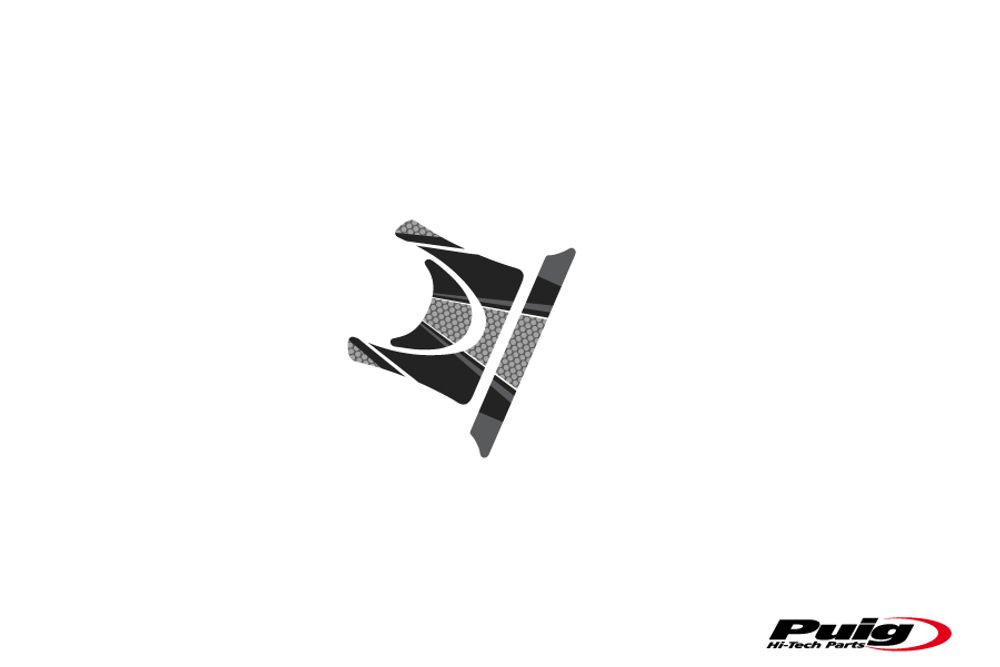 PUIG 6911U Radikal Yoke Protector passend fuer YAMAHA FZ6 FAZER Grau