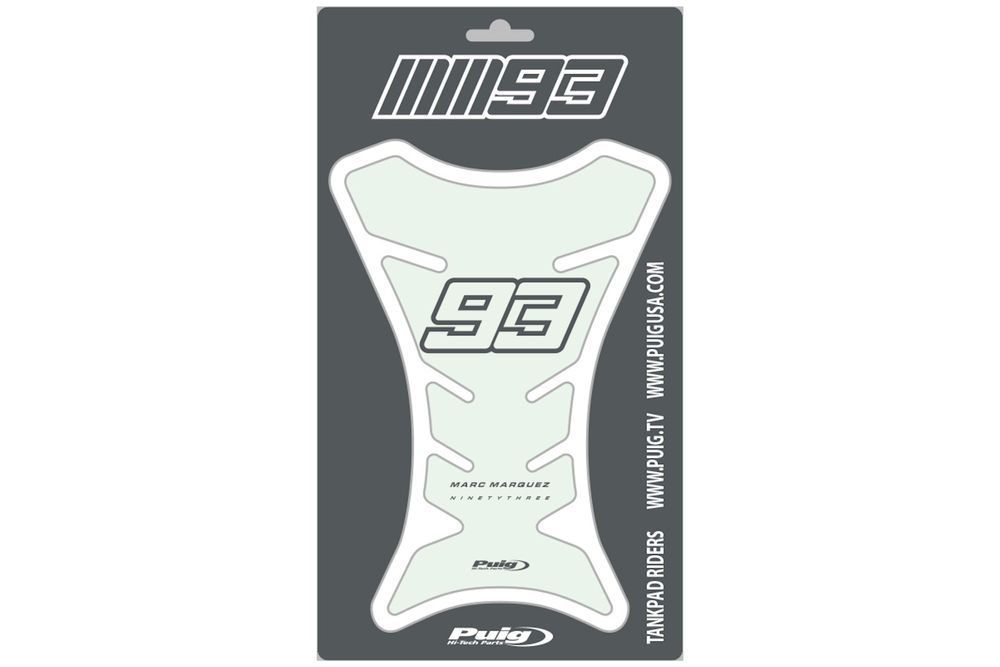 PUIG 20682W 93 Tankprotector | Marc Márquez passend fuer APRILIA RSV1000 R MILLE Transparent