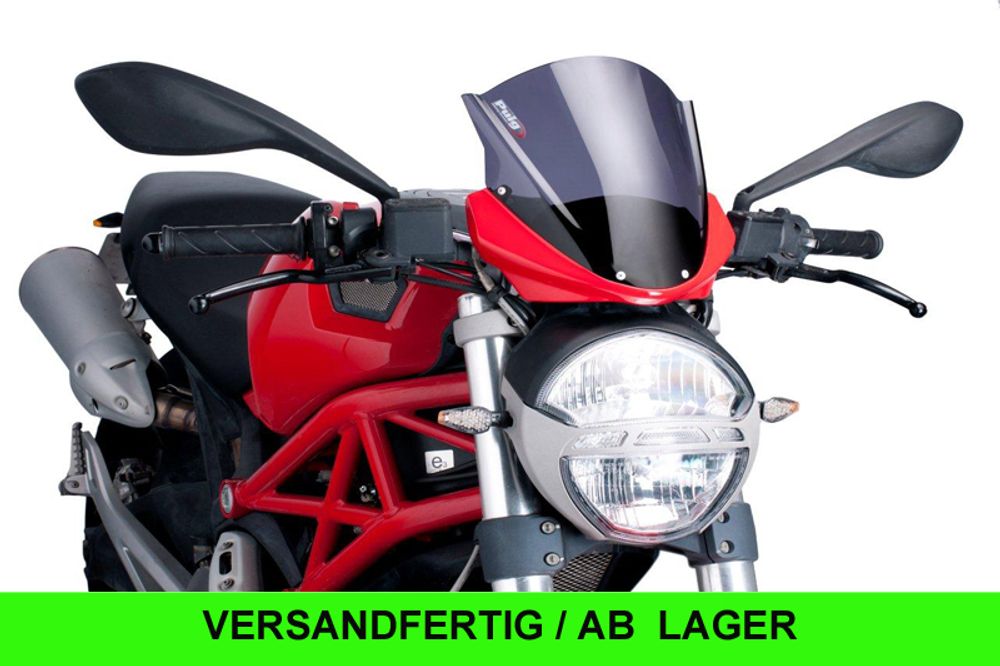 PUIG 5650F Tourenscheibe passend fuer DUCATI MONSTER 696 Stark getönt