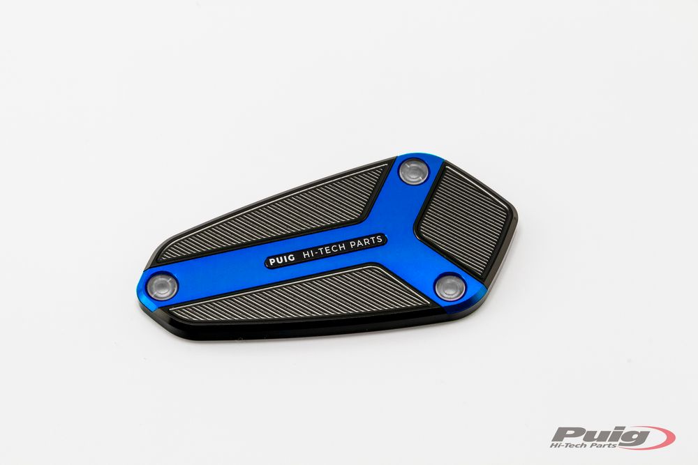PUIG 9277A Vorderer Bremsflüssigkeitsbehälterdeckel  passend fuer KAWASAKI Z1000 Blau