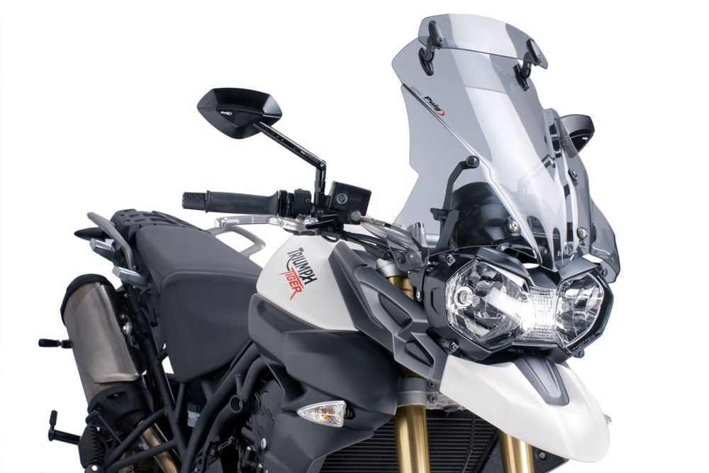 PUIG 5918H Tourenscheibe mit Spoilerscheibe passend fuer TRIUMPH TIGER 800 Getönt