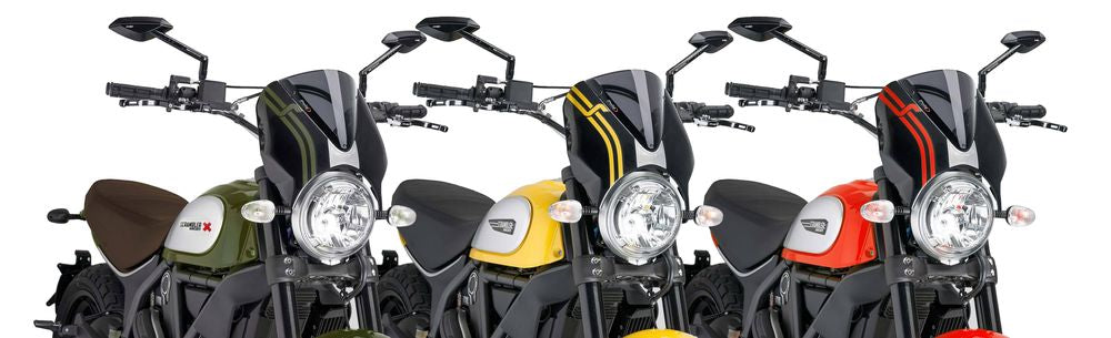 PUIG 7652F Retrovision passend fuer DUCATI SCRAMBLER ICON Stark getönt