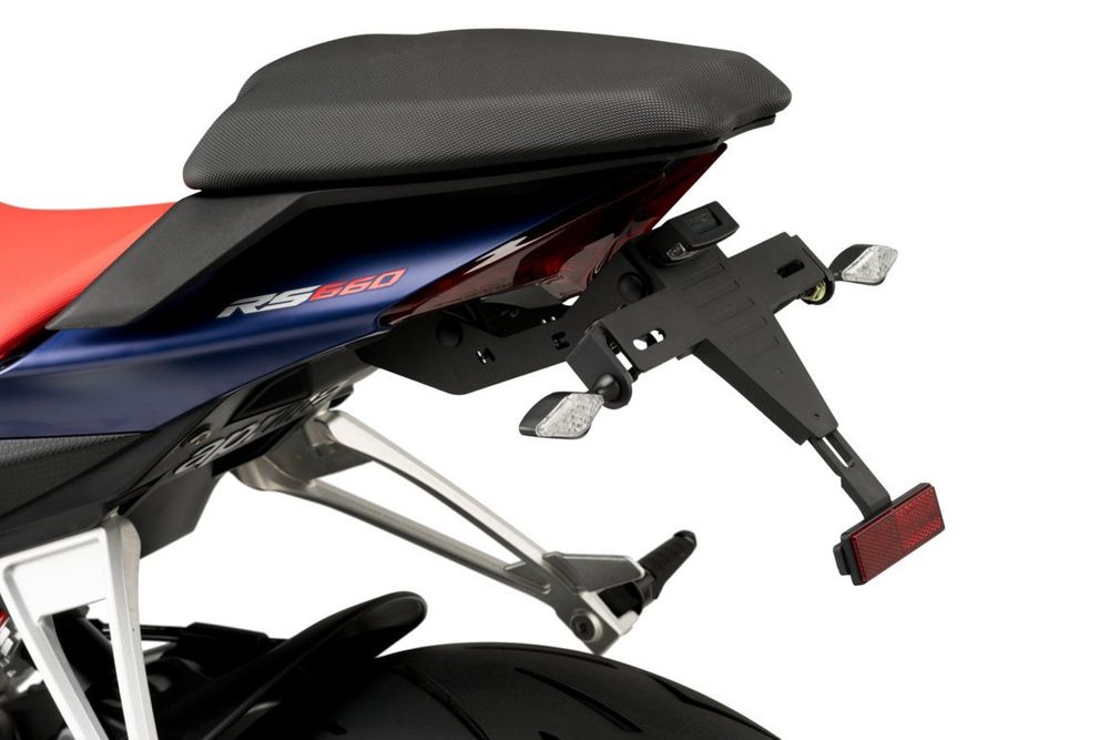 PUIG 20605N Kennzeichenhalters passend fuer APRILIA TUONO 660 Schwarz