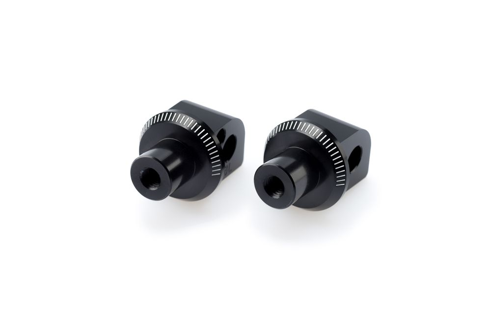 PUIG 6359N Adapter Beifahrer Fußrasten- Gummipad verfügbar fuer YAMAHA FZS1000 FAZER Schwarz