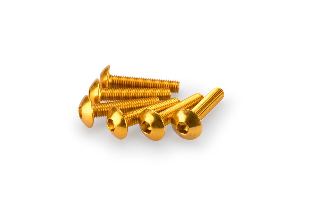 PUIG 0610G Muttern aus Anodisierten Aluminium passend fuer UNIVERSAL UNIVERSAL Gelb