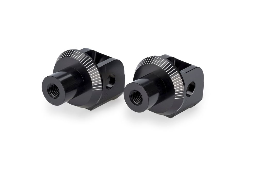 PUIG 22243N Adapter Fußrasten passend fuer APRILIA RS 457 Schwarz
