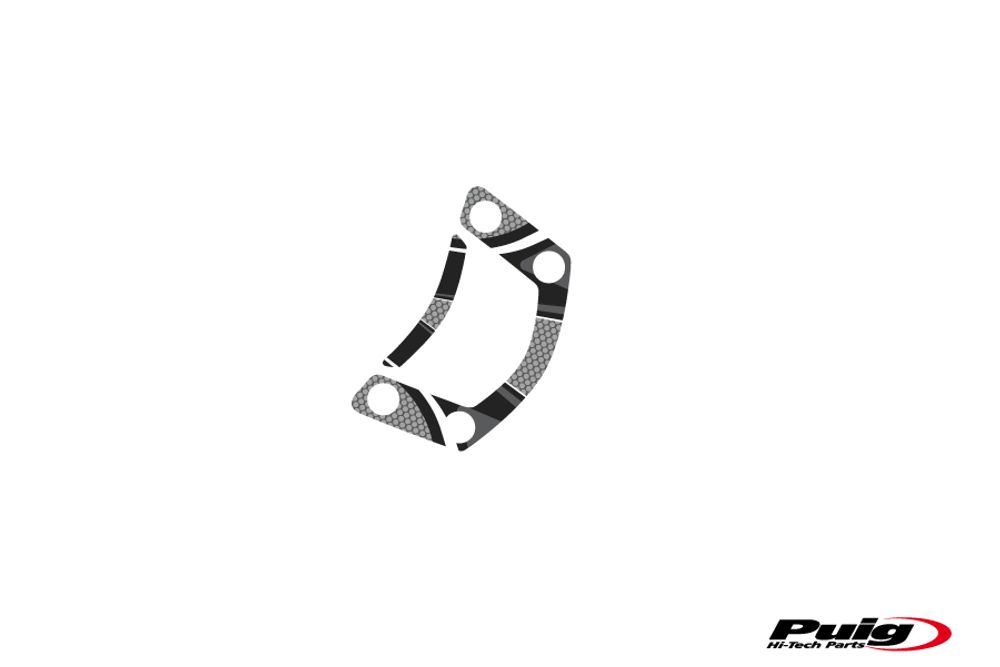 PUIG 6956U Radikal Yoke Protector passend fuer KAWASAKI ER-6F Grau