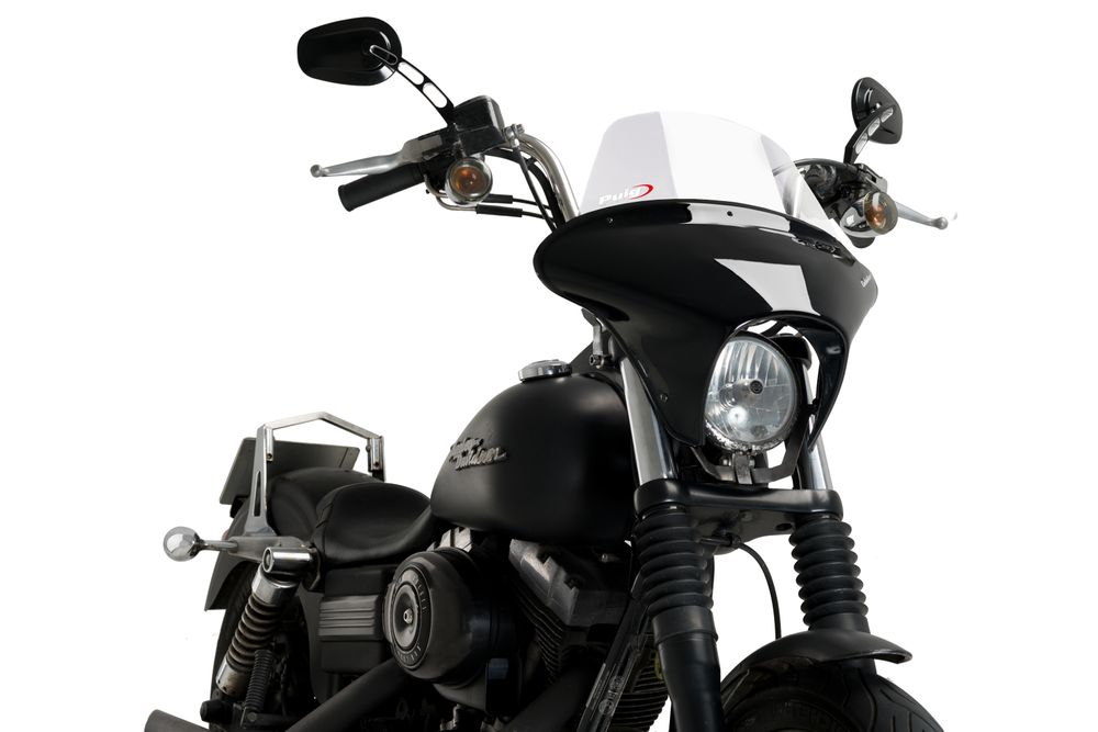 PUIG 21050W Touring Batwing SML passend fuer HARLEY DAVIDSON DYNA STREET BOB FXDB-I Transparent