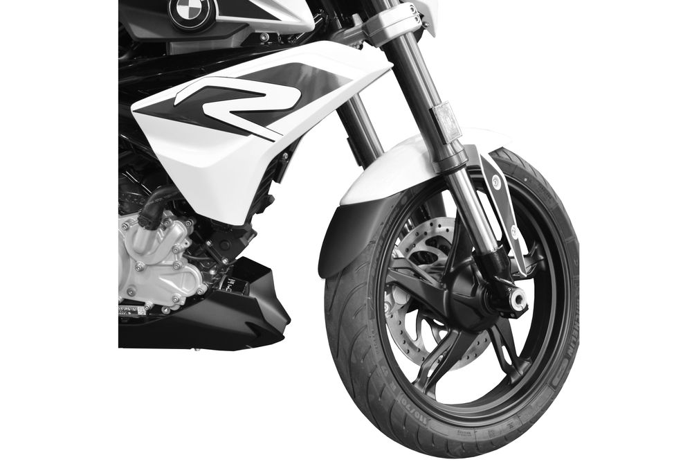 PUIG 9812N Verlängerung des vorderen Schutzblechs passend fuer BMW G310R Schwarz