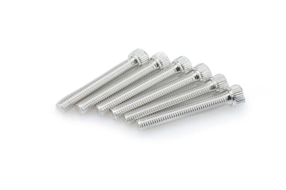 PUIG 0540P Muttern aus Anodisierten Aluminium passend fuer UNIVERSAL UNIVERSAL Silber