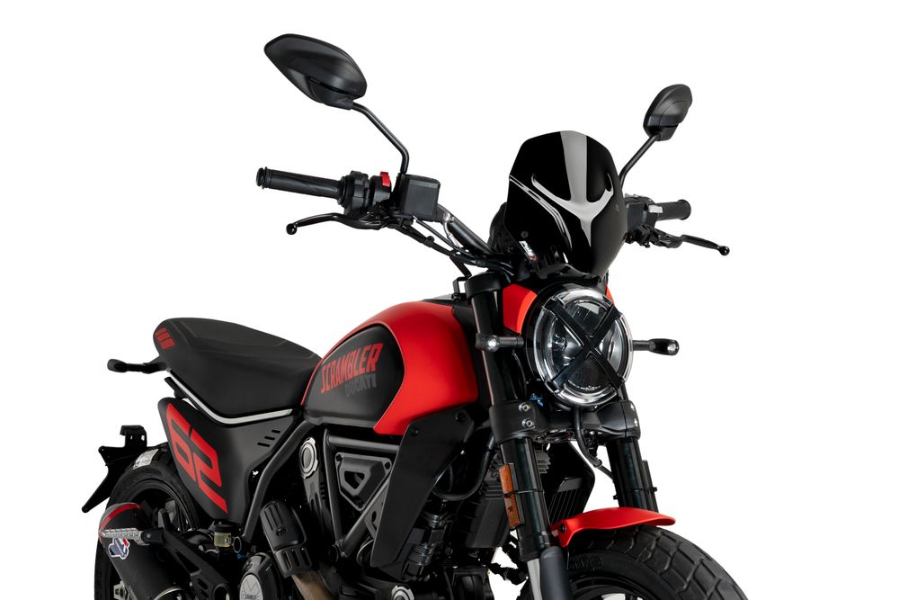 PUIG 21580N New Generation Sport passend fuer DUCATI SCRAMBLER ICON Schwarz