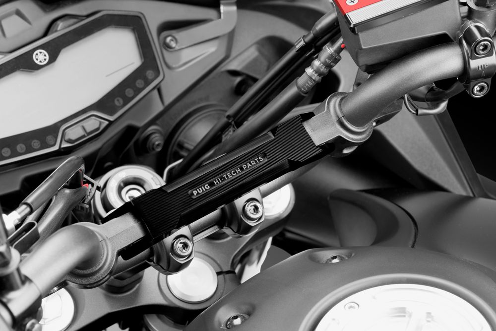 PUIG 9256N Lenkerverstärkung passend fuer YAMAHA MT-07 TRACER Schwarz