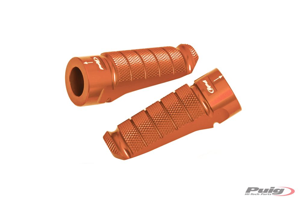 PUIG 6301T Racing Fußrasten passend fuer YAMAHA T-MAX 560 TECH MAX Orange