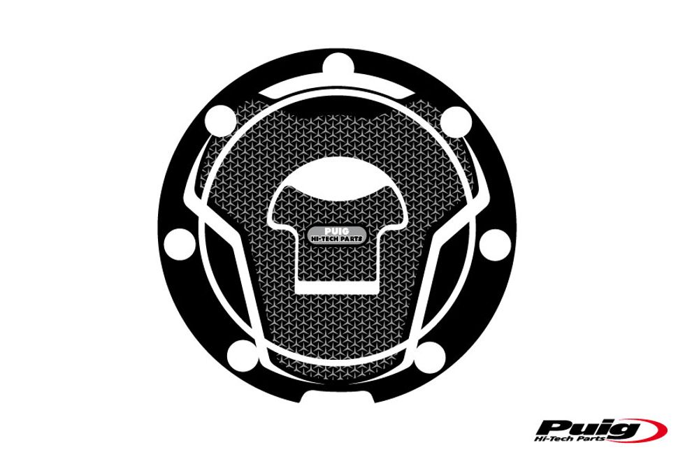 PUIG 6307U Tankdeckelabdeckungen Naked passend fuer HONDA CBR1000F Grau