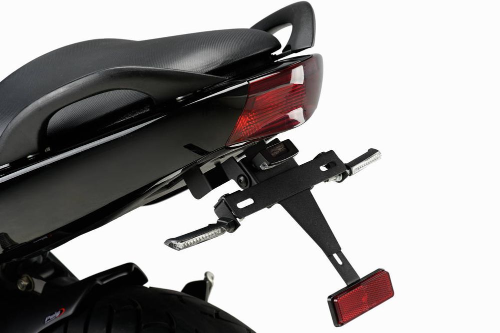 Puig 4210N Kennzeichenhalter Kompatibel/Ersatz für KAWASAKI ER-6N Schwarz