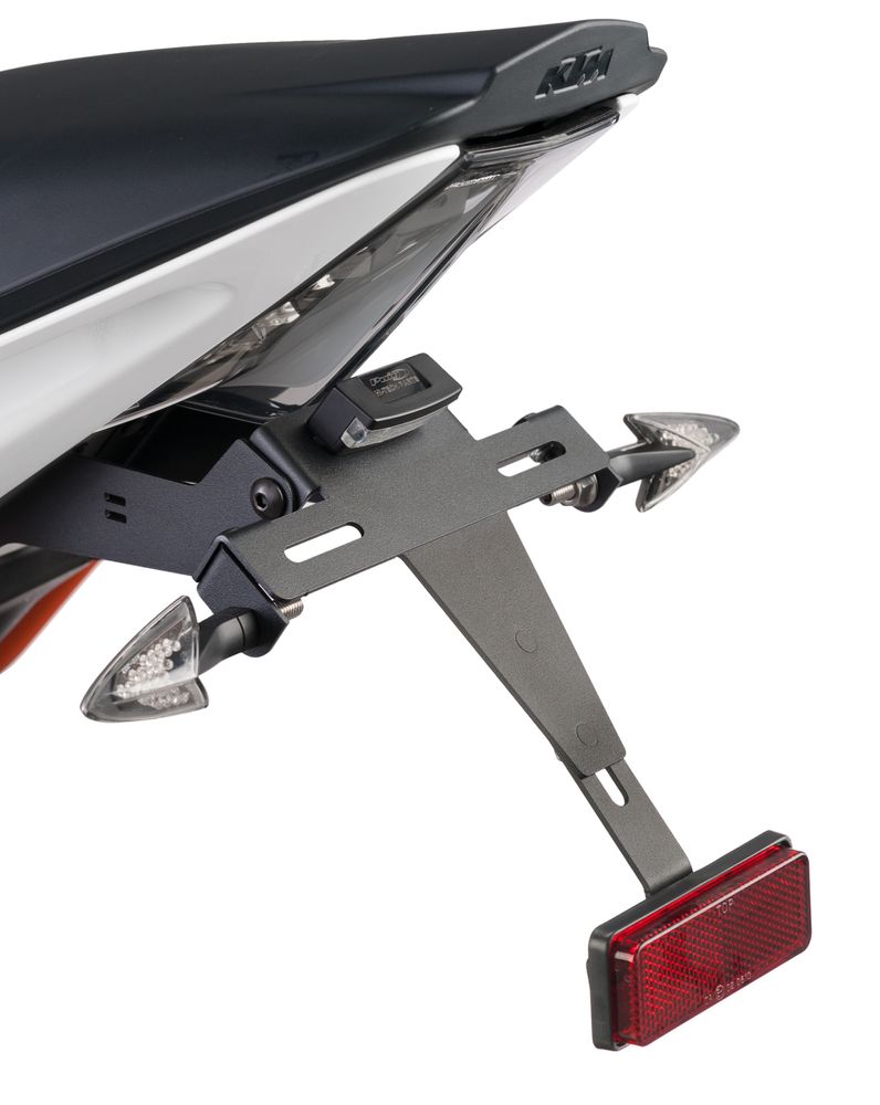PUIG 7107N Kennzeichenhalters passend fuer KTM RC125 Schwarz