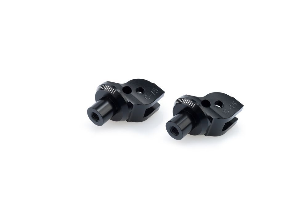 PUIG 6342N Vintage Fußrasten passend fuer DUCATI MONSTER 696 Schwarz