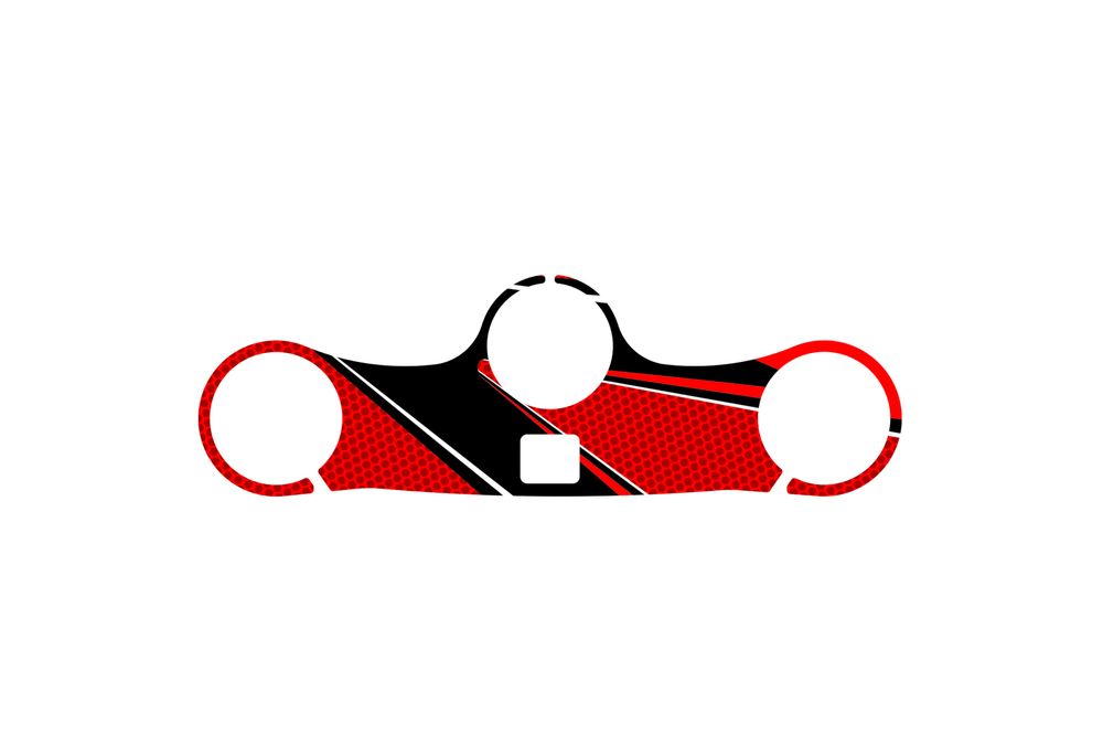 PUIG 20495R Radikal Yoke Protector passend fuer HONDA CBR1000RR-R FIREBLADE Rot